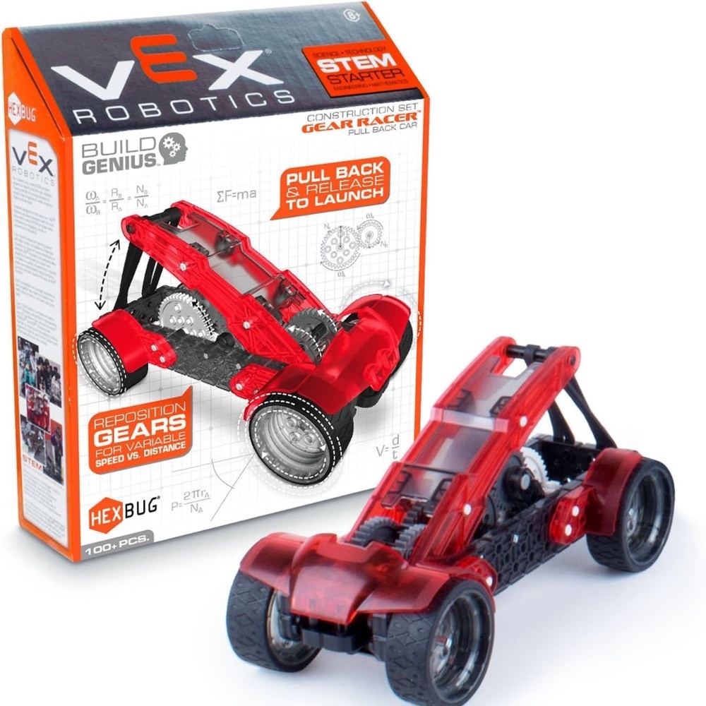 Vex Robotics Gear Racer Pull Back Car STEM Engineering Construction Classroom
